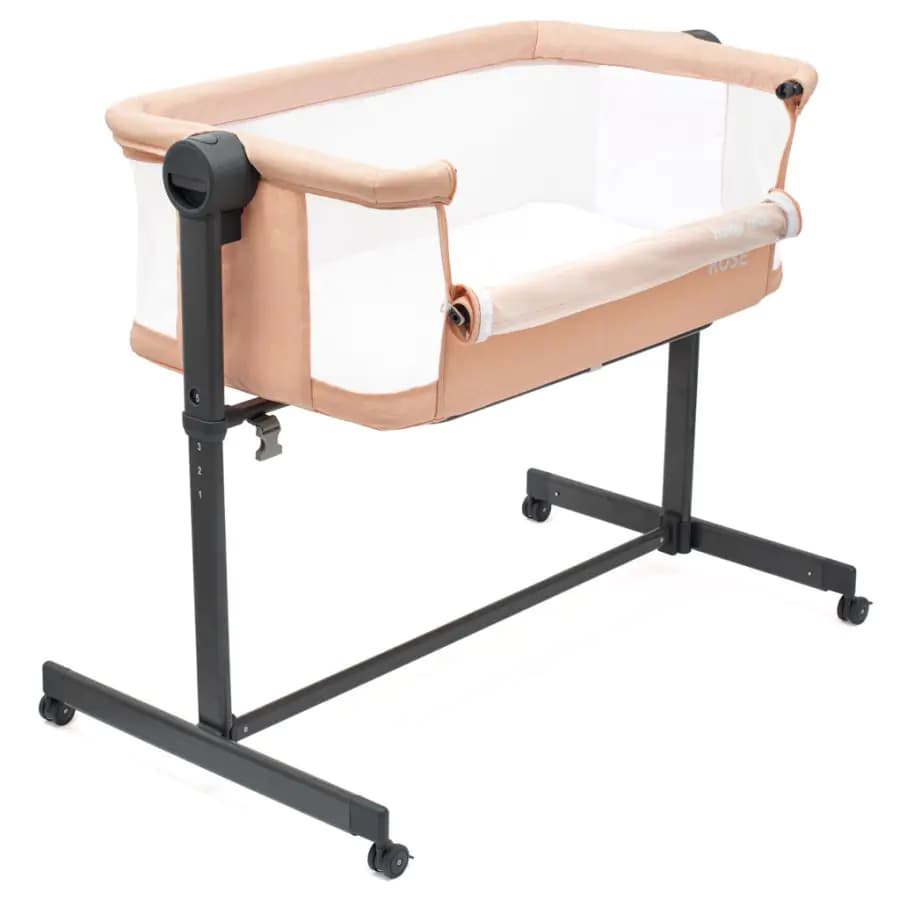 BABY MIX Přístavná postýlka Rose Baby Mix lososová - náhled 2