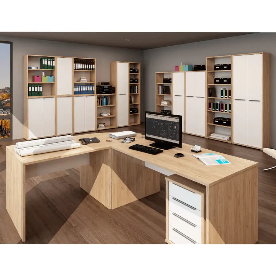 Tempo Kondela Věšákový panel RIOMA TYP 19 - dub artisan/bílá - náhled 2