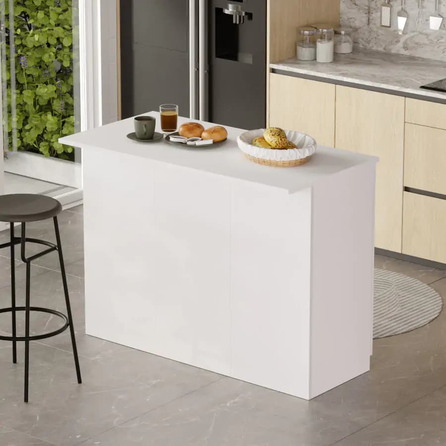 Casarredo Kuchyňský ostrůvek VALLES, bílá - náhled 3