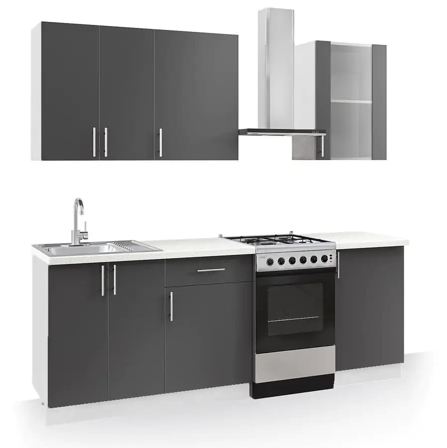 Casarredo Kuchyně FELIPE B 160 bílá/antracit