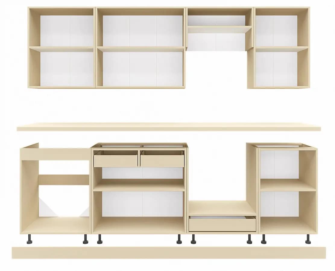 Casarredo Kuchyně FELIPE 250 bílá/dub sonoma - náhled 2