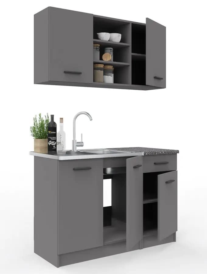 Casarredo Kuchyně JANA 120 antracit - náhled 4