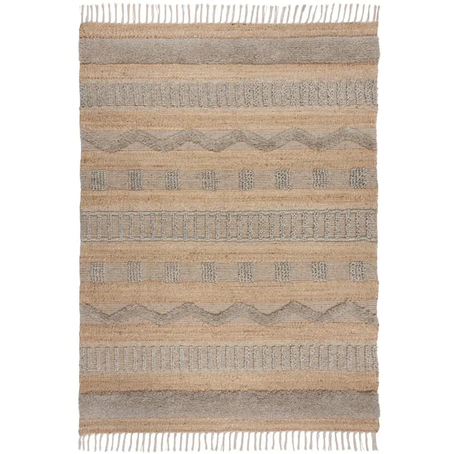 Flair Rugs Kusový koberec Jubilant Medina Jute Natural/Grey