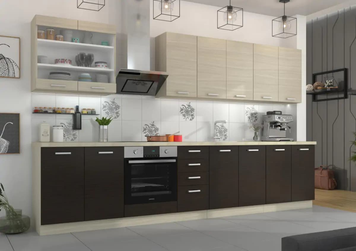 Falco Kuchyňská skříňka Christo 80ZL-2F-BB dub ferrara/legno tmavé - náhled 5