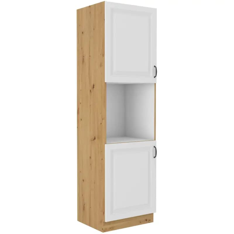 Falco Kuchyňská skříň Stipe na vestavenou troubu 60 DP 210 2F bílá/dub artisan