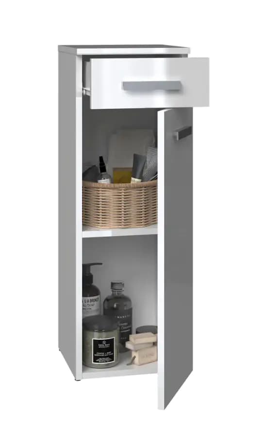 Falco Koupelnová skříňka Noeli V 1D1S bílá/bílý lesk - náhled 2