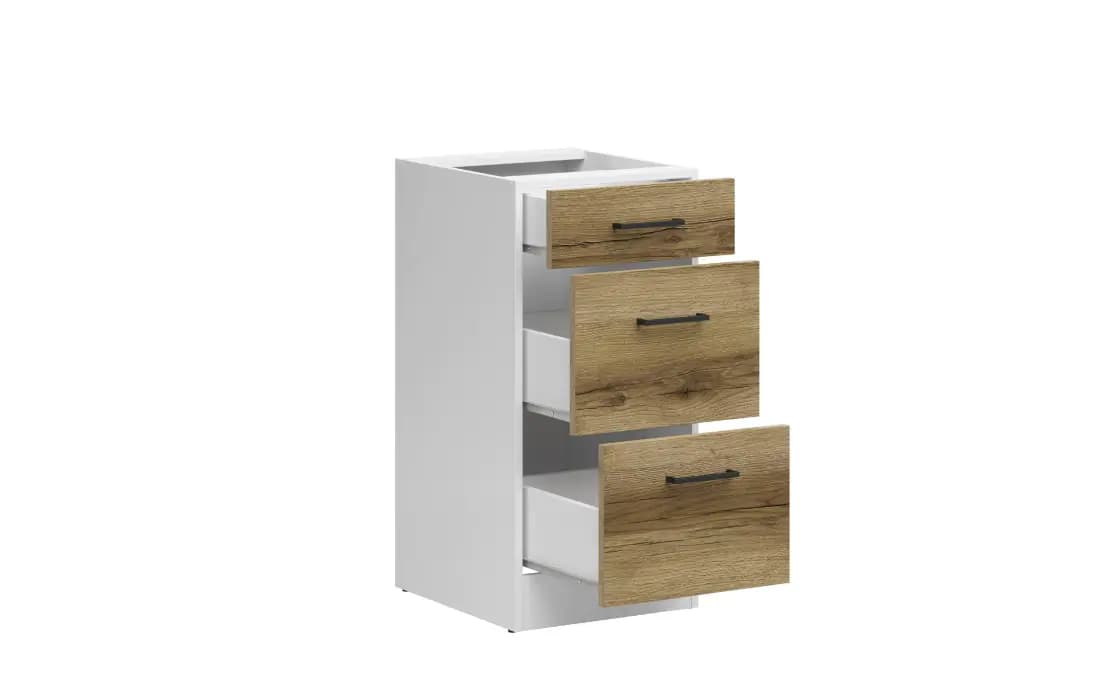BRW Kuchyňská skříňka Junona Line D3S/40/82 BBL, dub delano - náhled 2
