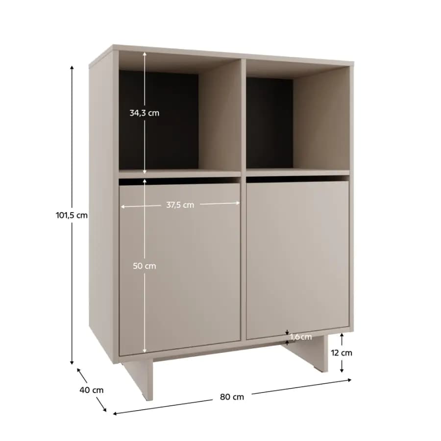 Tempo Kondela Komoda STANDO STD05, kašmír - náhled 3