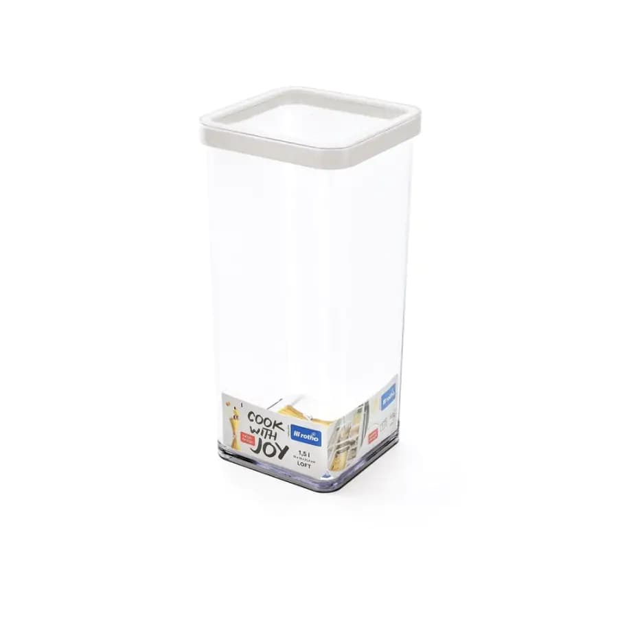 ROTHO Dóza na potraviny LOFT 1,5 L - bílá - náhled 2