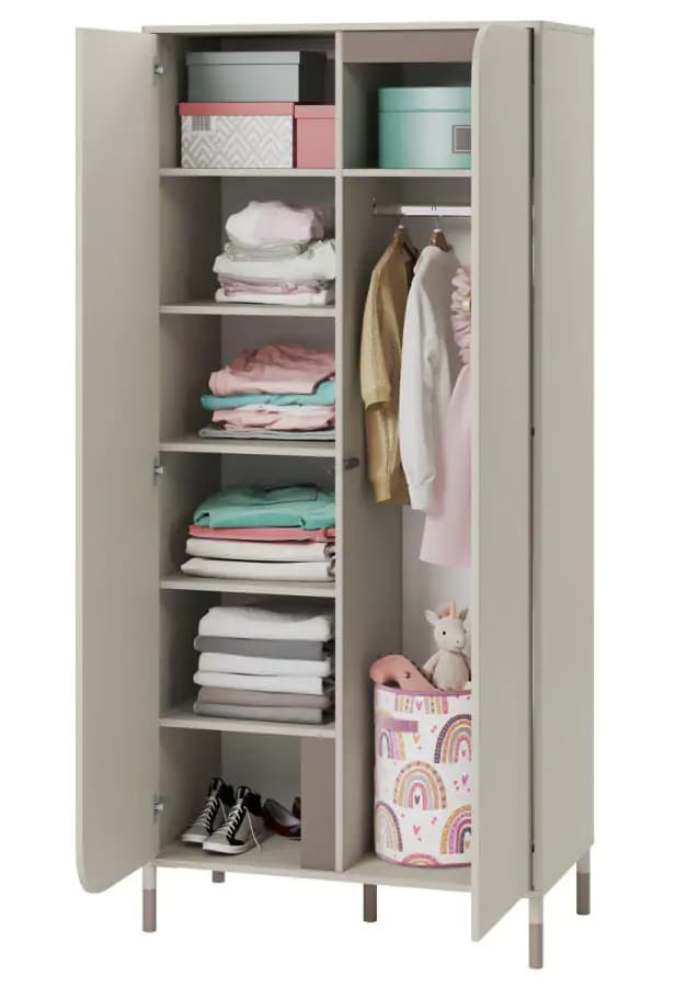 Casarredo Šatní skříň 2D SPOLETO kašmír/dub lanýž - náhled 2