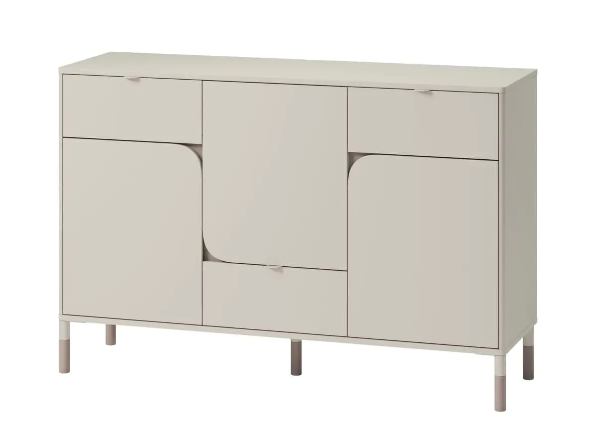 Casarredo Komoda 3-dvéřová se zásuvkami SPOLETO kašmír/dub lanýž