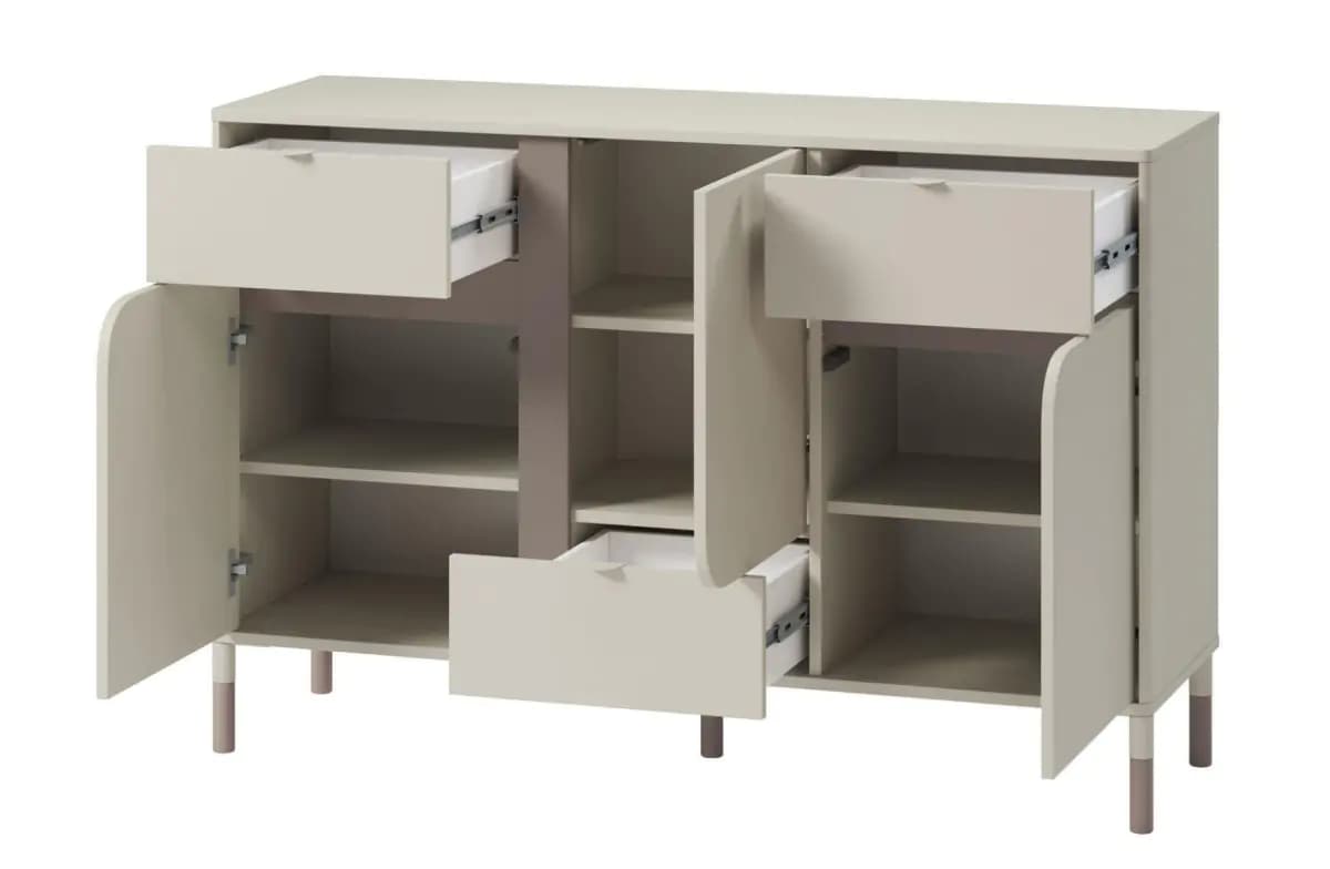 Casarredo Komoda 3-dvéřová se zásuvkami SPOLETO kašmír/dub lanýž - náhled 2