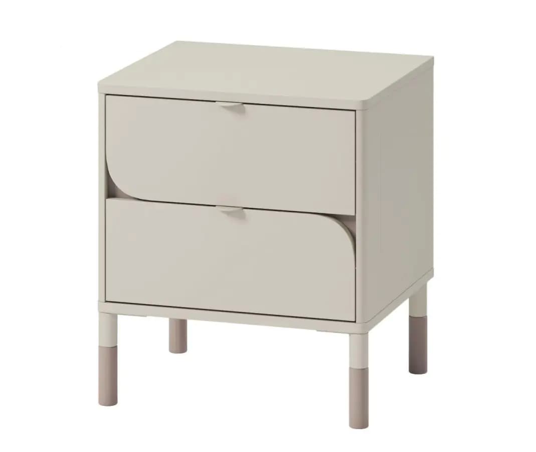 Casarredo Noční stolek se zásuvkami SPOLETO kašmír/dub lanýž