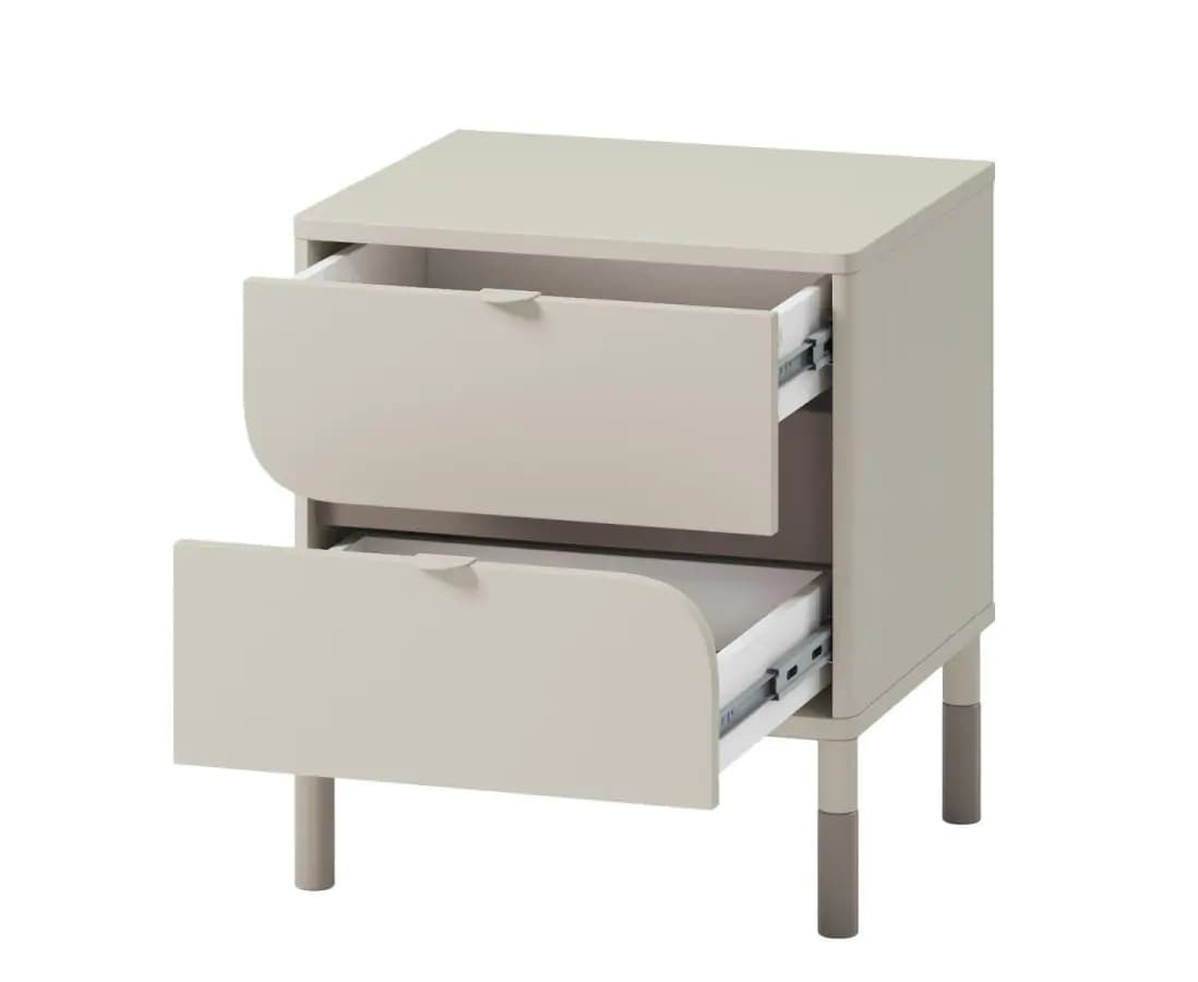 Casarredo Noční stolek se zásuvkami SPOLETO kašmír/dub lanýž - náhled 2