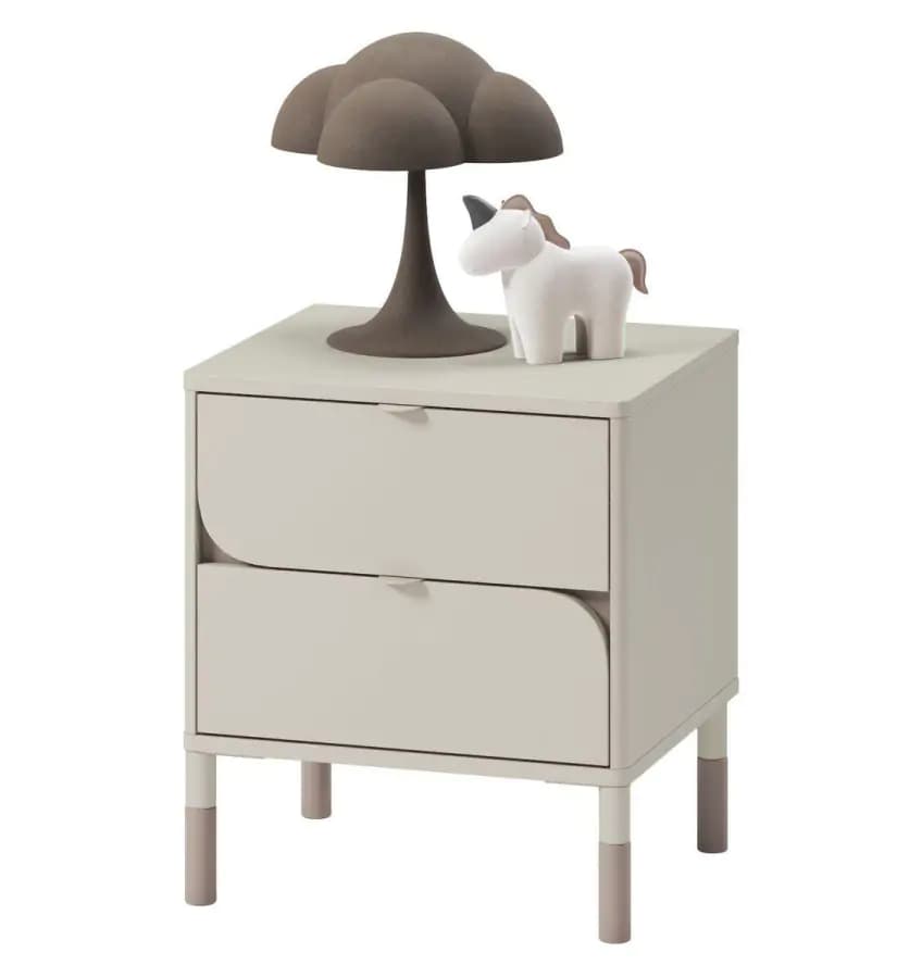 Casarredo Noční stolek se zásuvkami SPOLETO kašmír/dub lanýž - náhled 4