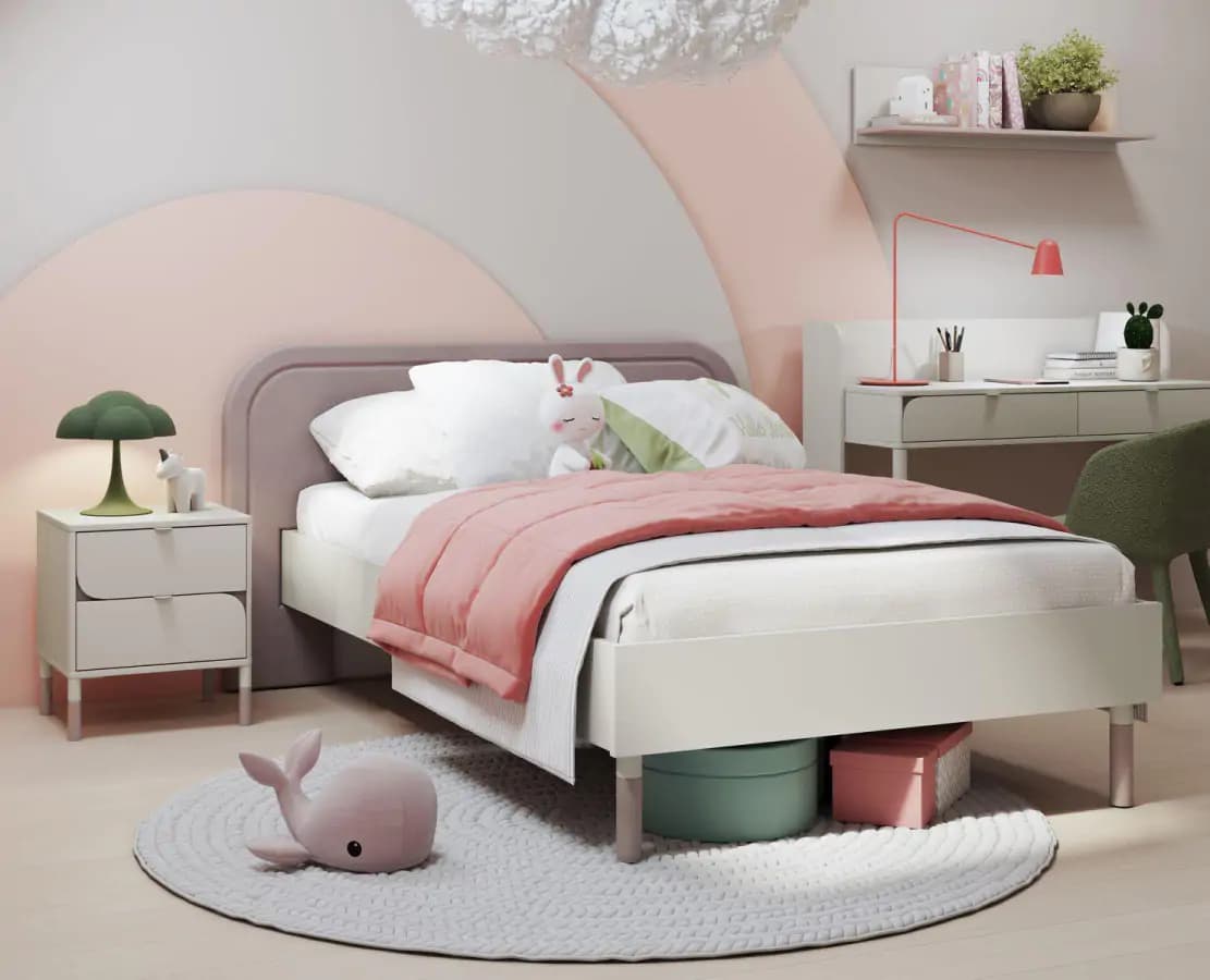 Casarredo Noční stolek se zásuvkami SPOLETO kašmír/dub lanýž - náhled 3