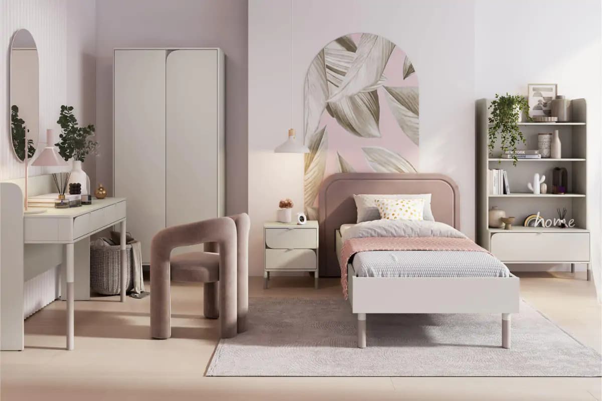 Casarredo Noční stolek se zásuvkami SPOLETO kašmír/dub lanýž - náhled 5
