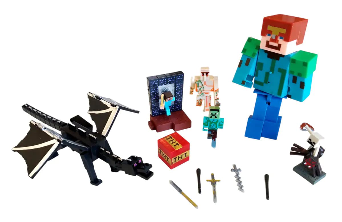 ATAN Kolekce figurek Minecraft Ender dragon FIBH2059 - II.jakost - náhled 4
