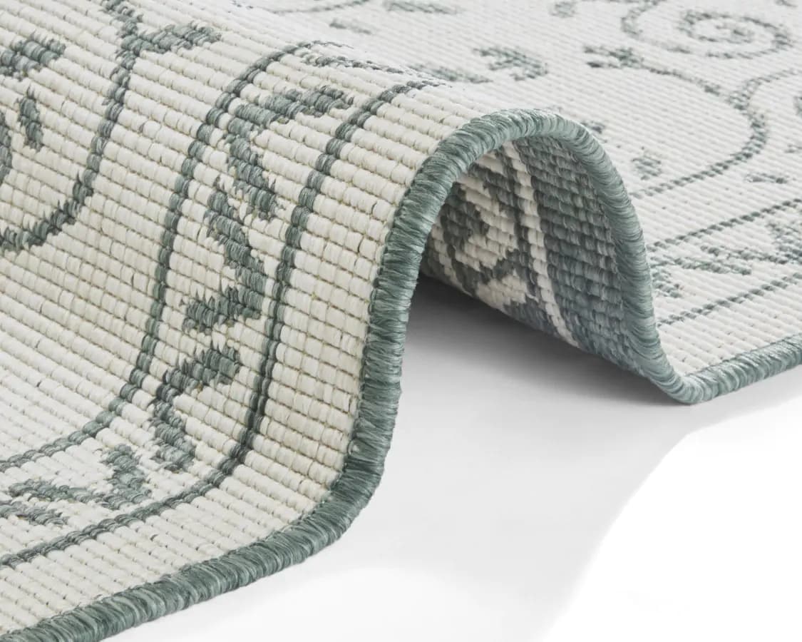 NORTHRUGS Kusový koberec Twin Supreme 103865 Leyte Green/Cream 120x170 cm - náhled 2
