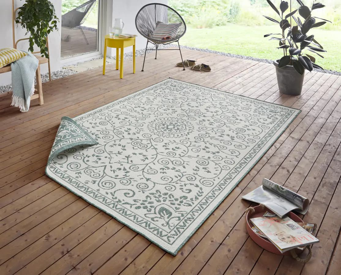 NORTHRUGS Kusový koberec Twin Supreme 103865 Leyte Green/Cream 120x170 cm - náhled 4