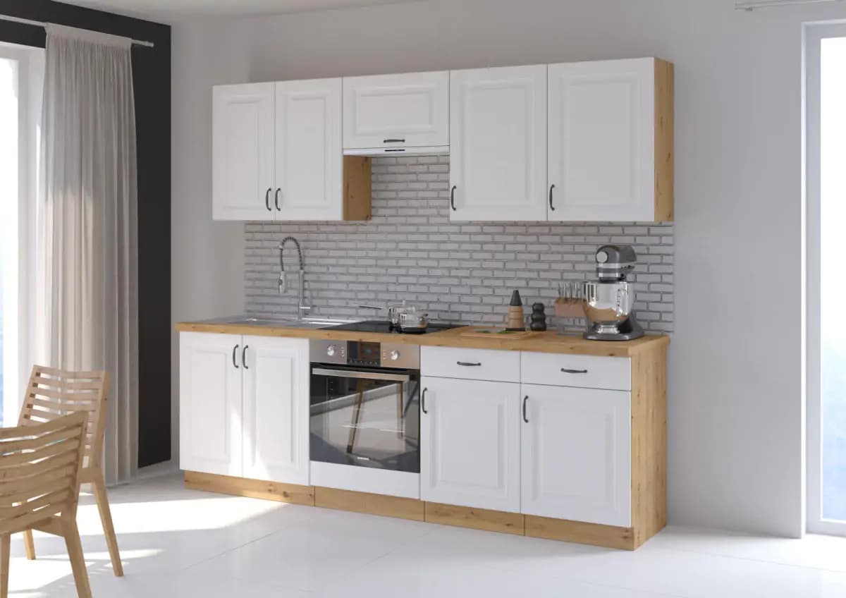 Falco Kuchyňská skříňka Stipe 60x60 GN 72 1F bílá/dub artisan - náhled 4