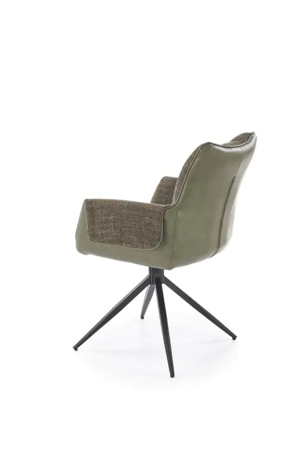 Halmar Otočné křeslo K579, hnědozelená - náhled 3