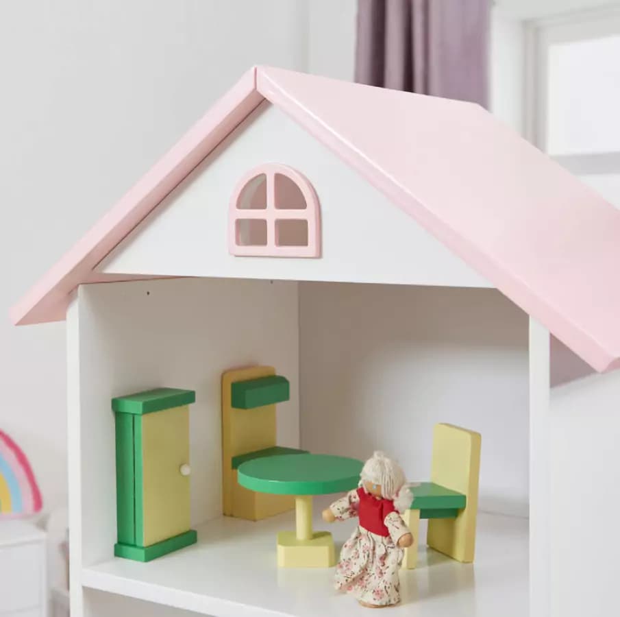 Tempo Kondela Dětská knihovna MAISON TYP 2 - bílá/růžová - náhled 4