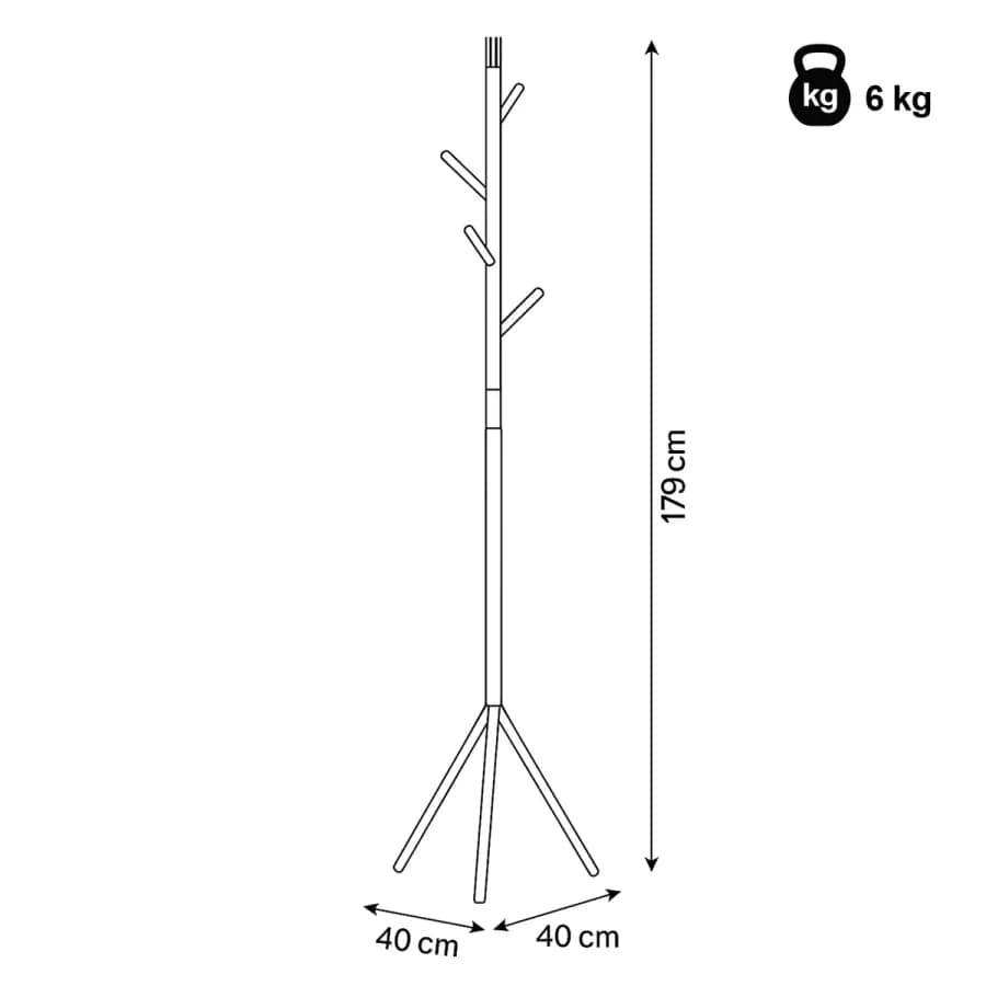 Autronic Věšák 80001-01 WT - bílý - náhled 5