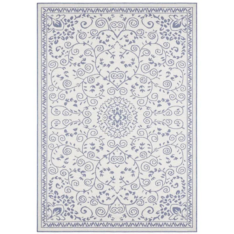 NORTHRUGS Kusový koberec Twin Supreme 103867 Leyte Blue/Cream 160x230 cm