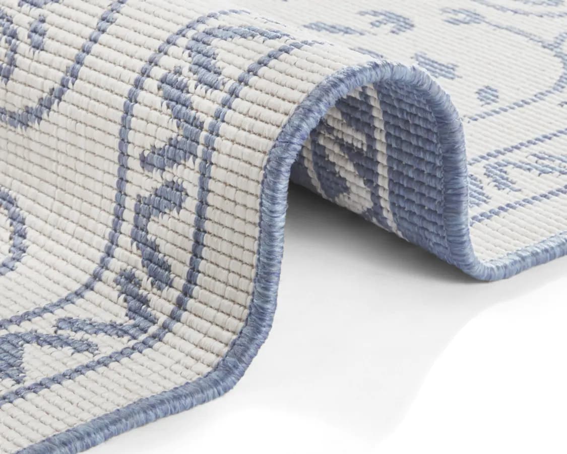 NORTHRUGS Kusový koberec Twin Supreme 103867 Leyte Blue/Cream 160x230 cm - náhled 2