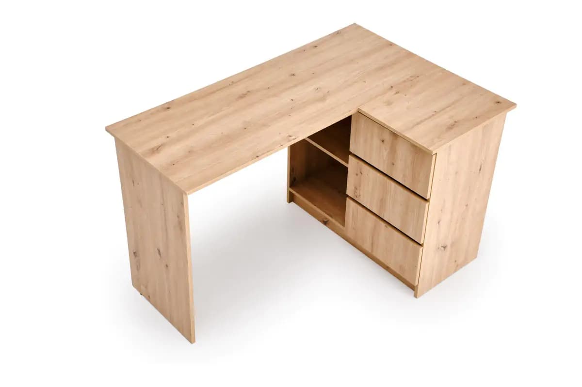 Halmar Rohový psací stůl BEGA - dub artisan - náhled 4