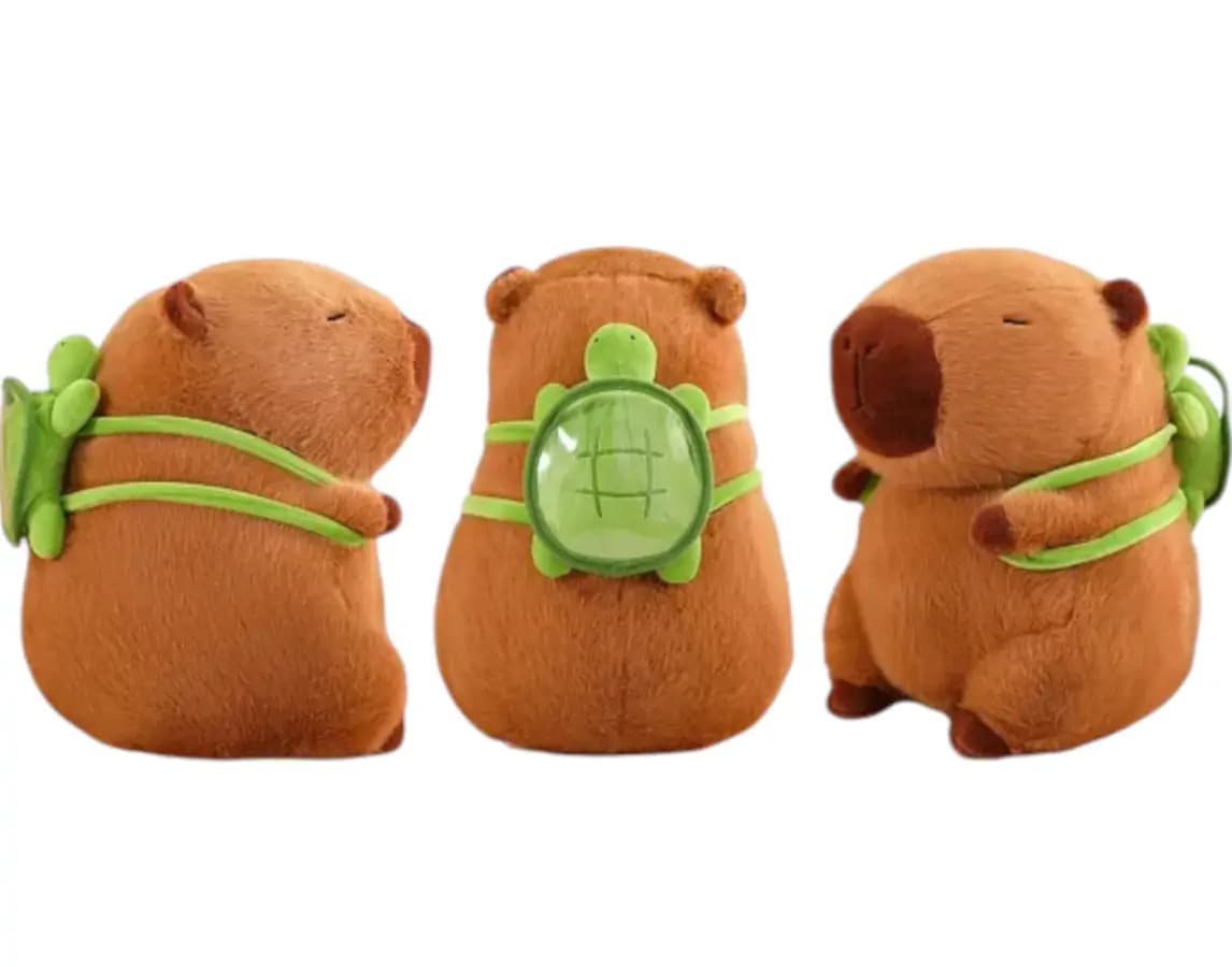 Plush Plyšová hračka Capybara s želvičkou PHPL2117 - náhled 3