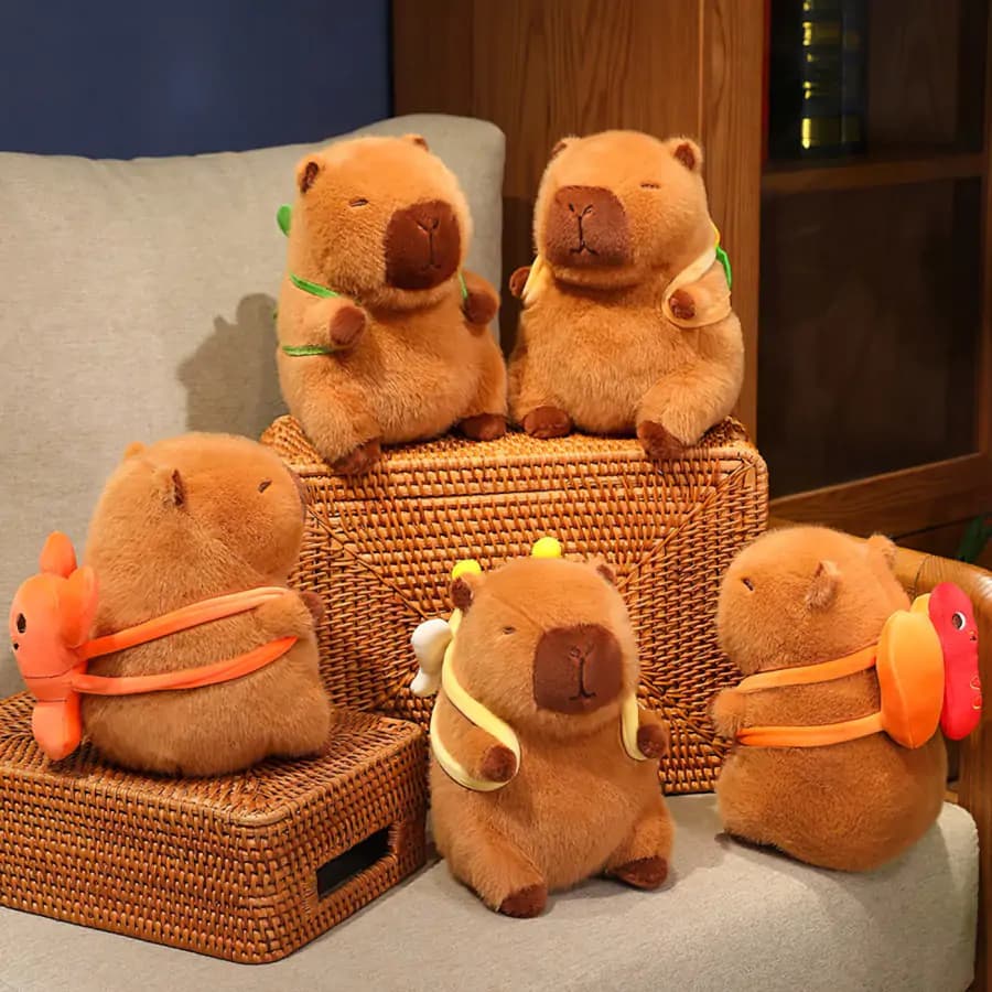 Plush Plyšová hračka Capybara s želvičkou PHPL2117 - náhled 5