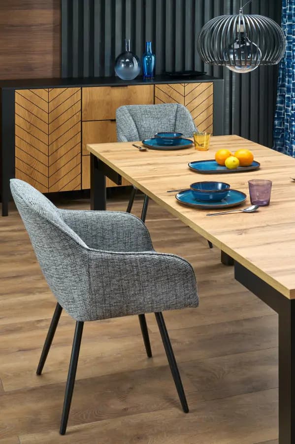 Halmar Otočná jídelní židle K576 - šedá - náhled 4