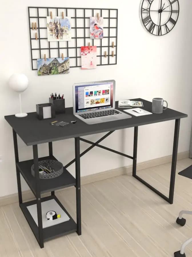 Casarredo Psací stůl IRVING 120 - antracit/černá - náhled 3