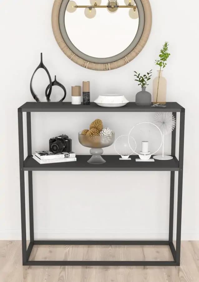 Casarredo Konzolový stolek CHARLES - antracit/černá - náhled 2