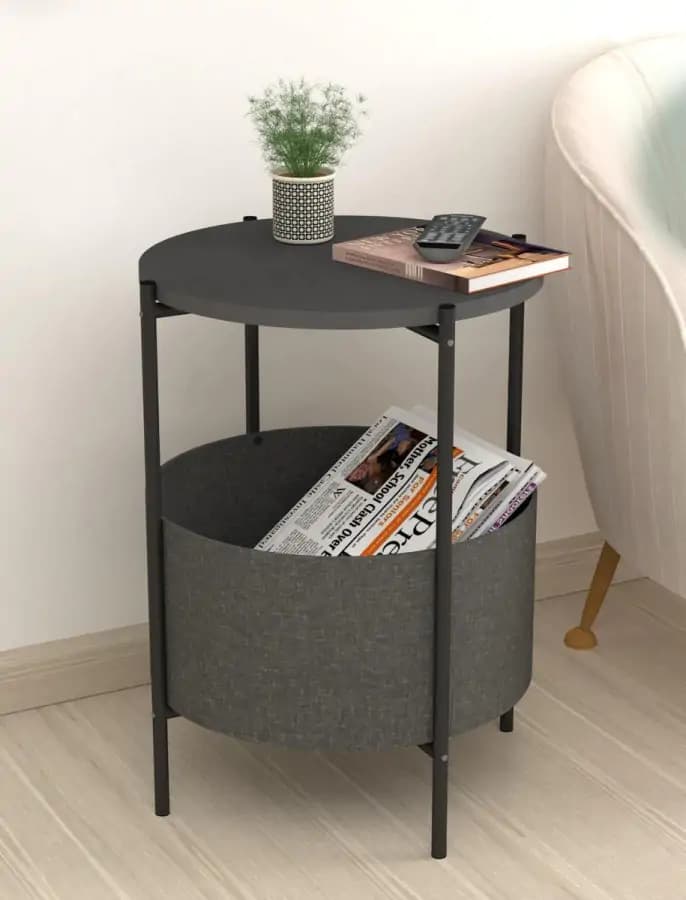 Casarredo Odkládací stolek JUDITH - antracit - náhled 4