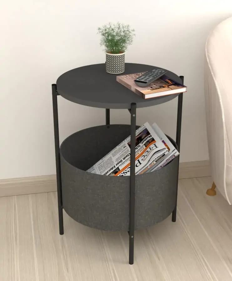 Casarredo Odkládací stolek JUDITH - antracit - náhled 5