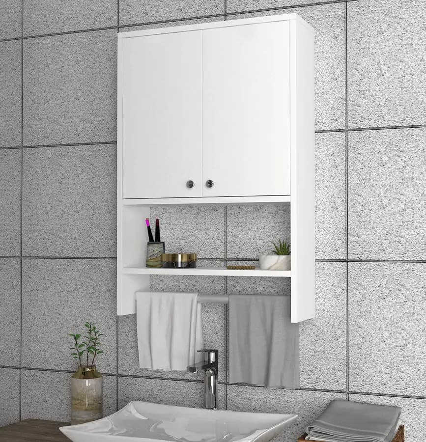 Casarredo Závěsná skříňka do koupelny HIRDI - bílá - náhled 3
