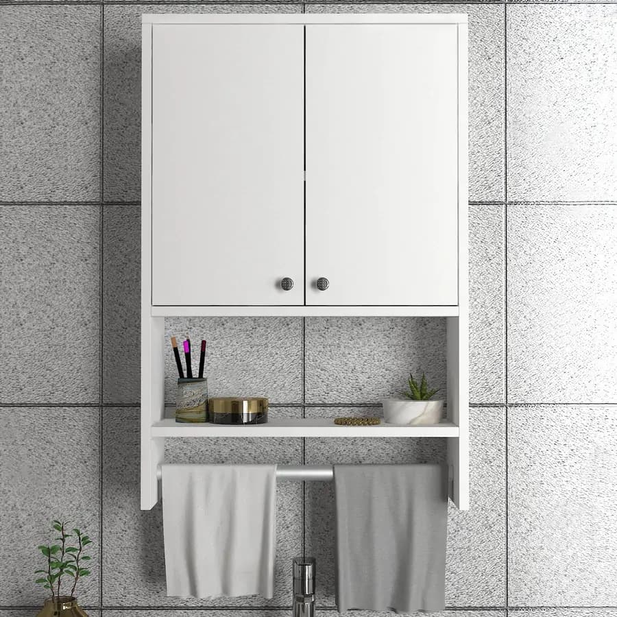 Casarredo Závěsná skříňka do koupelny HIRDI - bílá - náhled 5