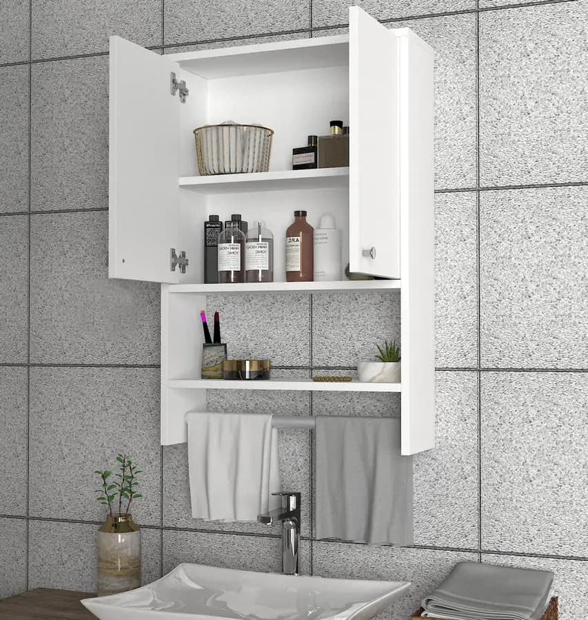 Casarredo Závěsná skříňka do koupelny HIRDI - bílá - náhled 4