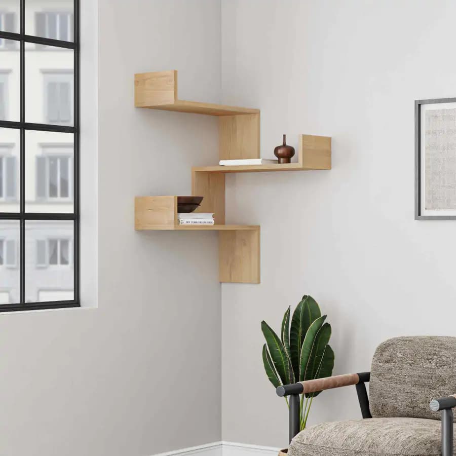 Casarredo Rohová police LACONIA - dub - náhled 3