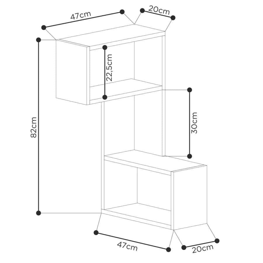 Casarredo Rohová police PYGMALION - antracit - náhled 3