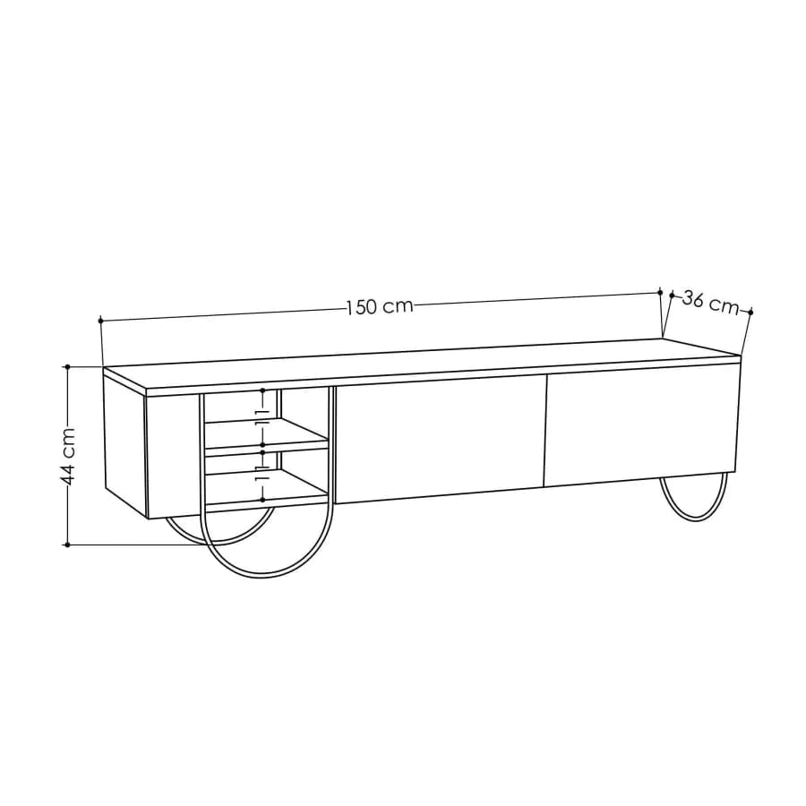 Casarredo TV stolek NEMEA - dub - náhled 4