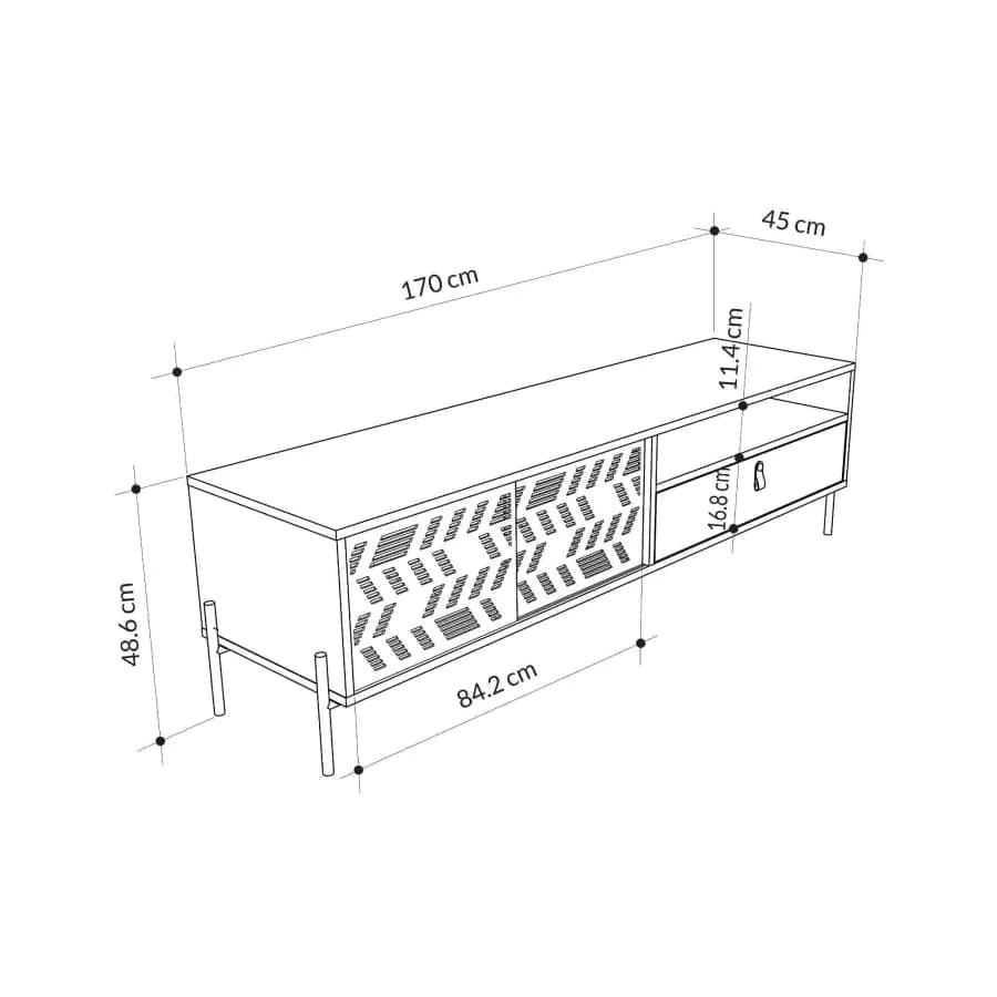 Casarredo TV stolek DAPHNE - dub - náhled 4