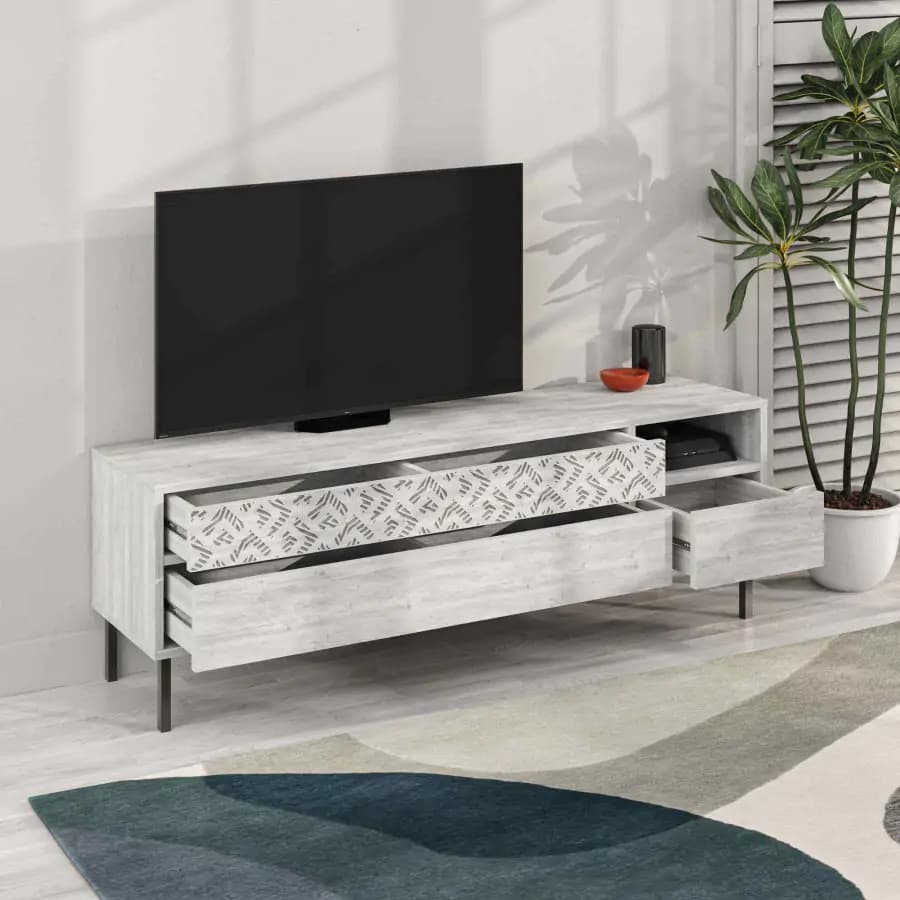 Casarredo TV stolek SACHI - antická bílá - náhled 3