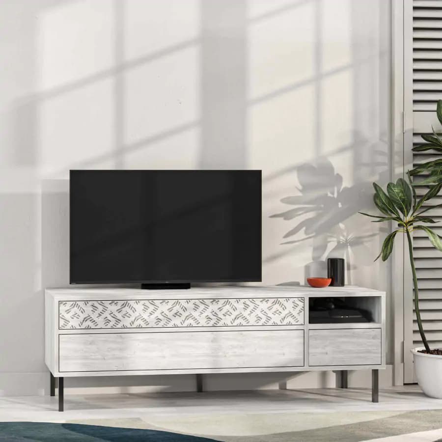 Casarredo TV stolek SACHI - antická bílá - náhled 4