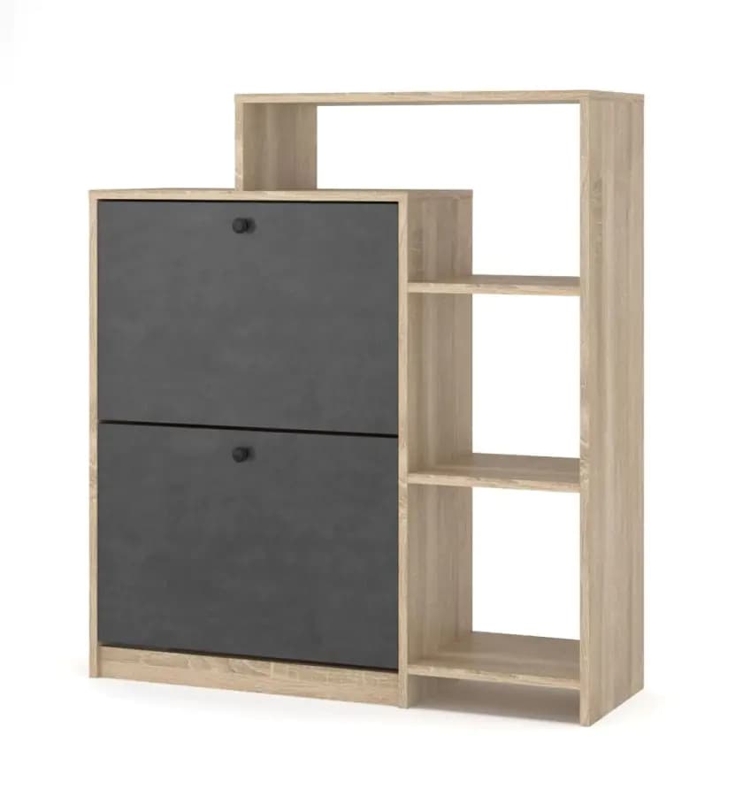 Casarredo Výklopný botník široký PIZZO - organizéry/dub sonoma - náhled 2