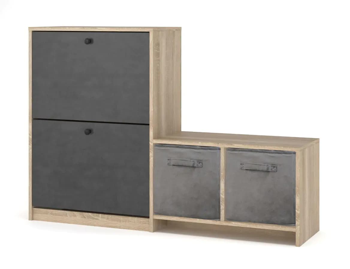 Casarredo Výklopný botník široký PIZZO - dub sonoma - náhled 3