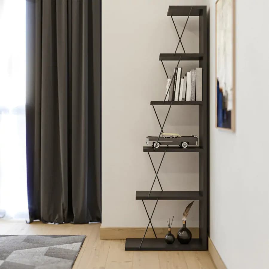 Casarredo Policový regál OXTON - antracit/černá - náhled 3